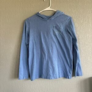 Vineyard Vines Girl's Large 14 Graphic Hoodie Long Sleeve Tee Blue